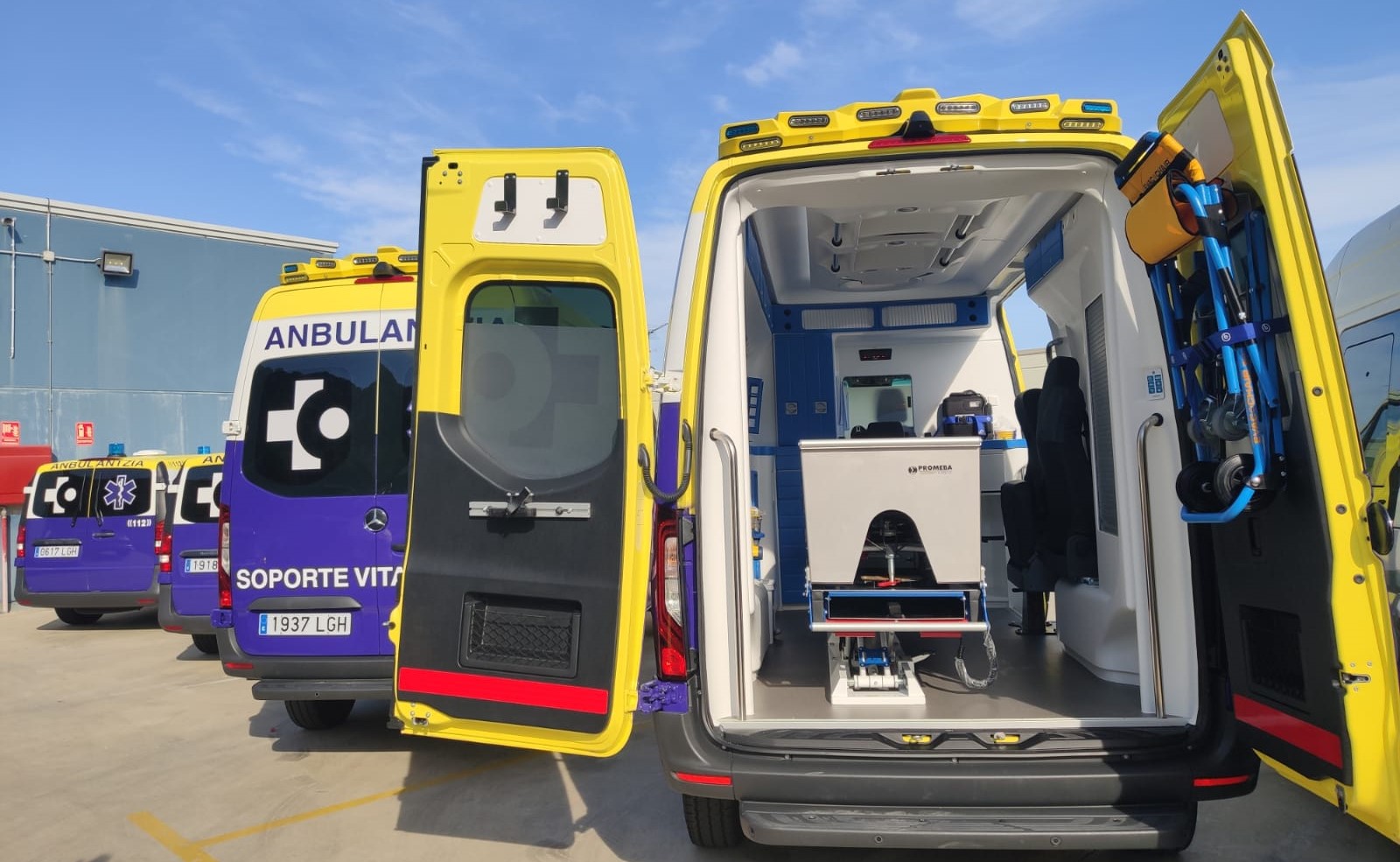 servicios en una ambulancia